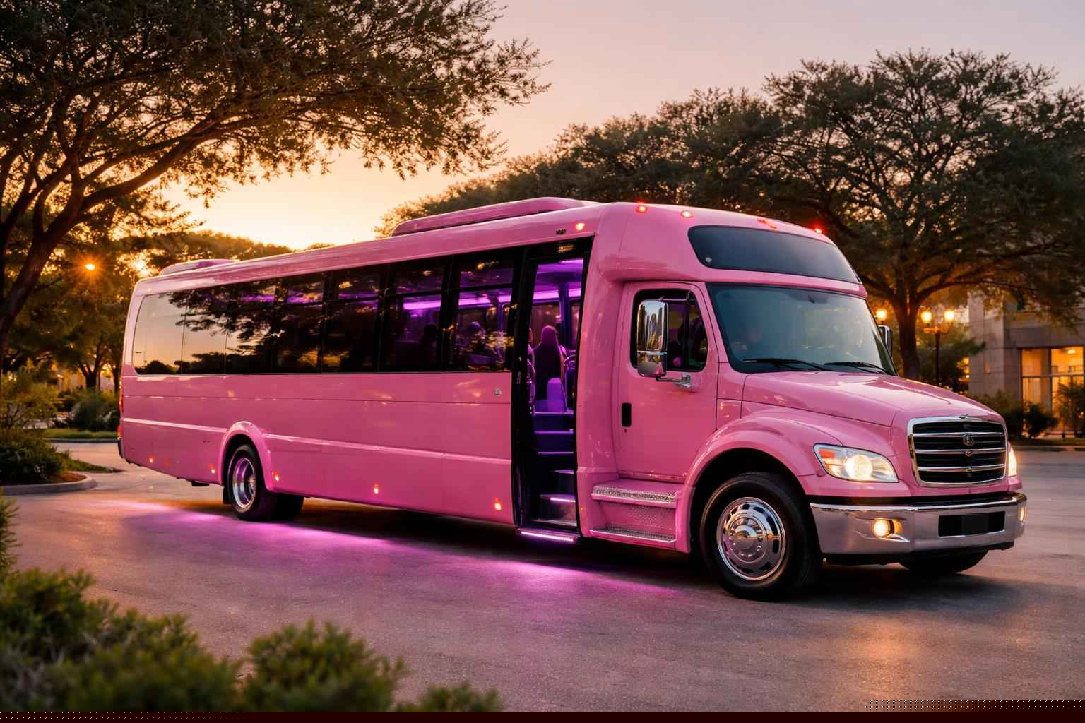 Pink Party Bus Services In Burnet Texas
