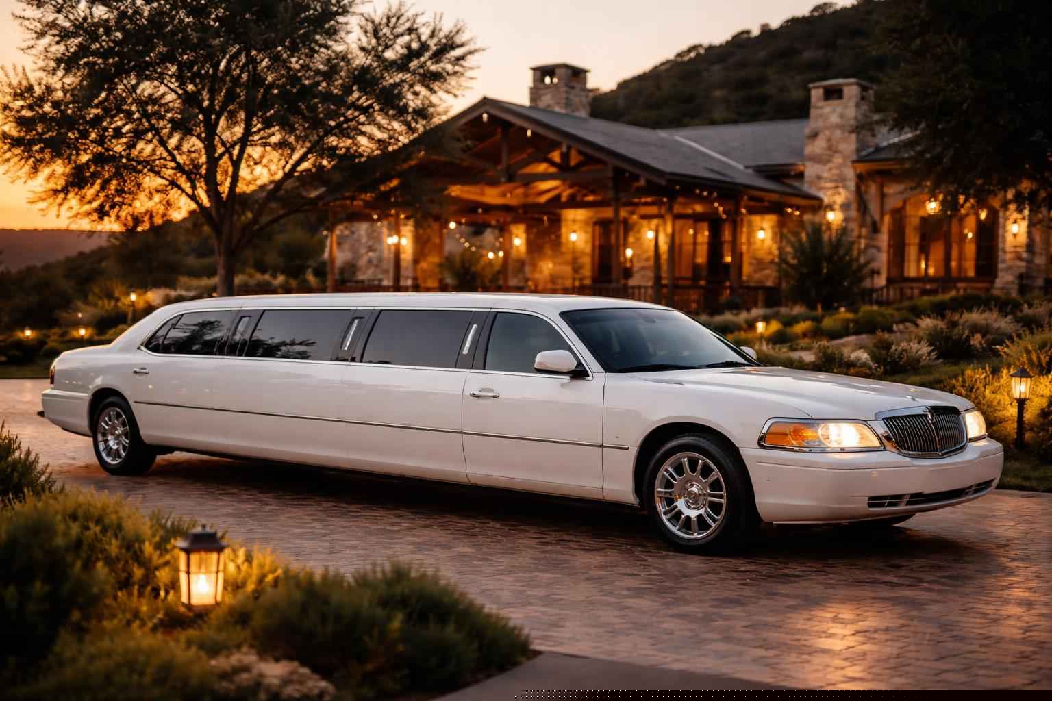 White Limo Rental Services In Burnet Texas