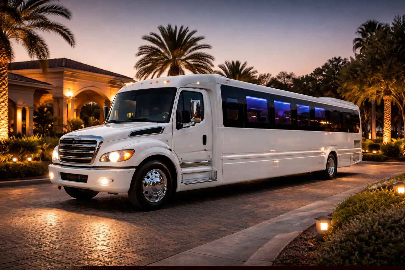 White Party Bus Rental Services In Burnet TX
